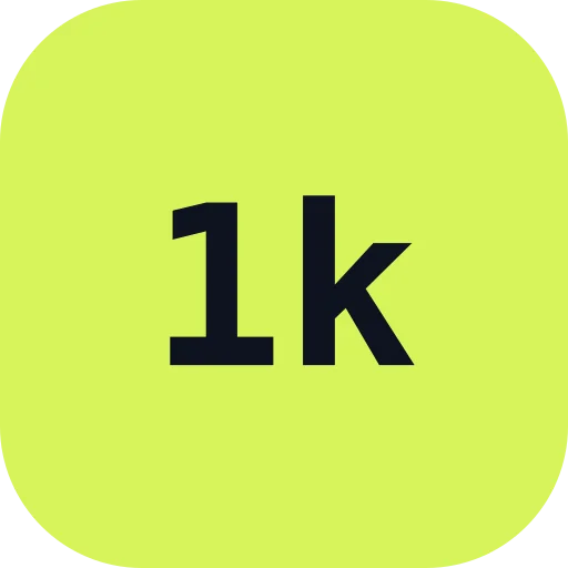 First 1,000 Users logo